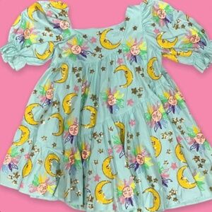 Queen of sparkles sun and moon dress